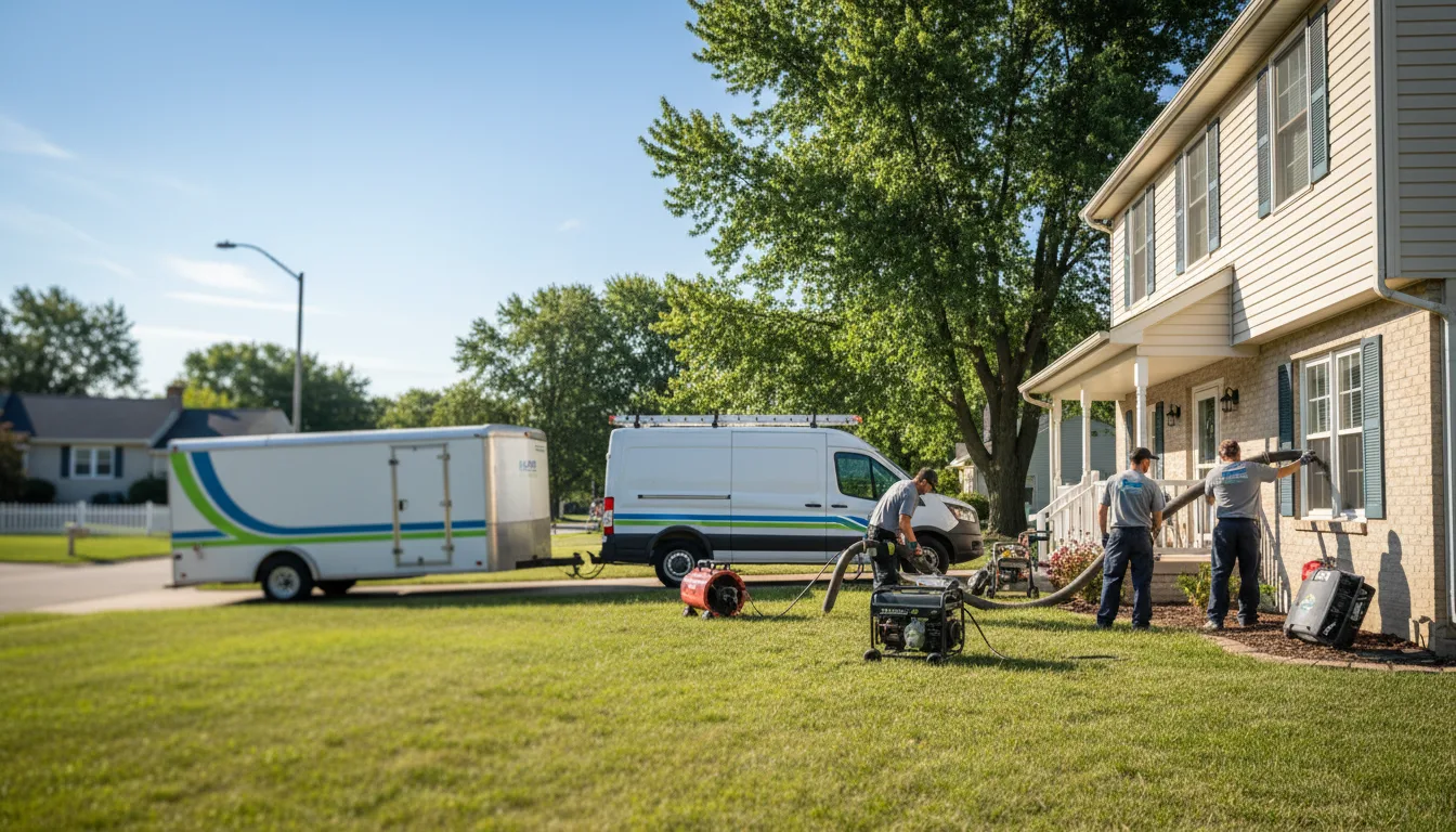 Flooded Basement Restoration And Cleanup With Repair in Tremont, IL near me